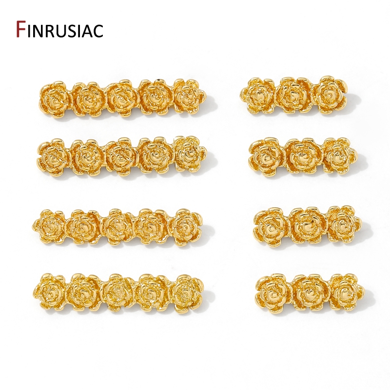 18K Gold Plated Brass Rose Flo - Flower Supplies 评论和价格