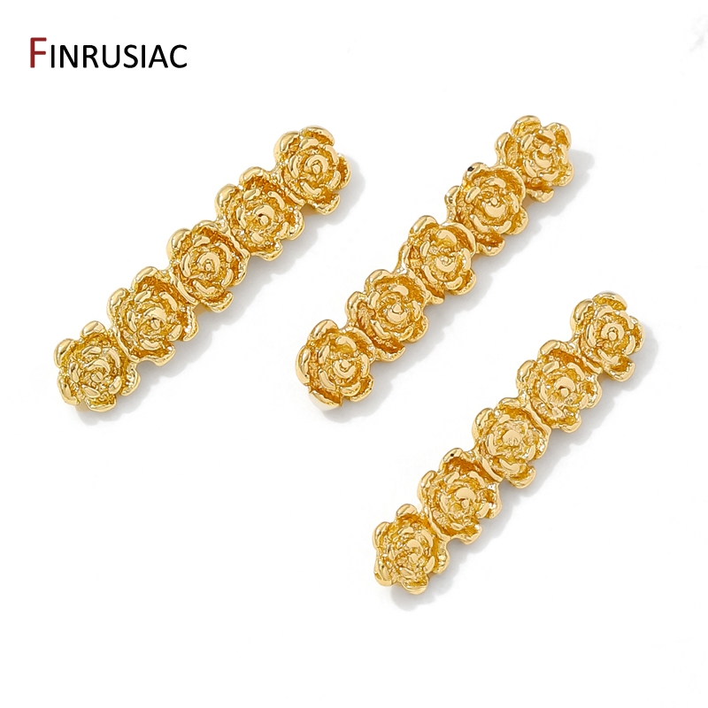 18K Gold Plated Brass Rose Flo - Flower Supplies 评论和价格