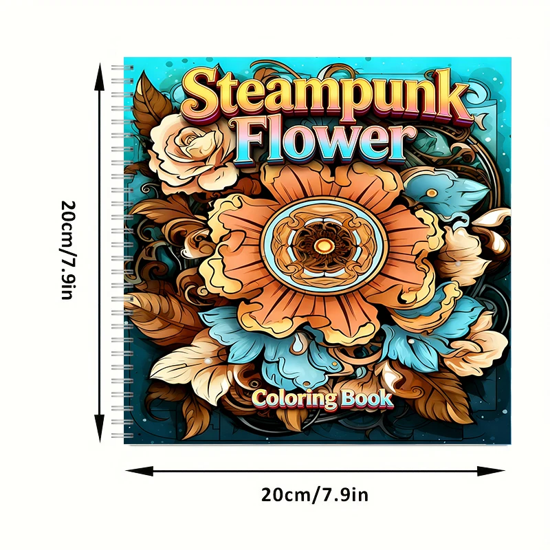Coloring Book Steampunk Flower - Flower Supplies 评论和价格